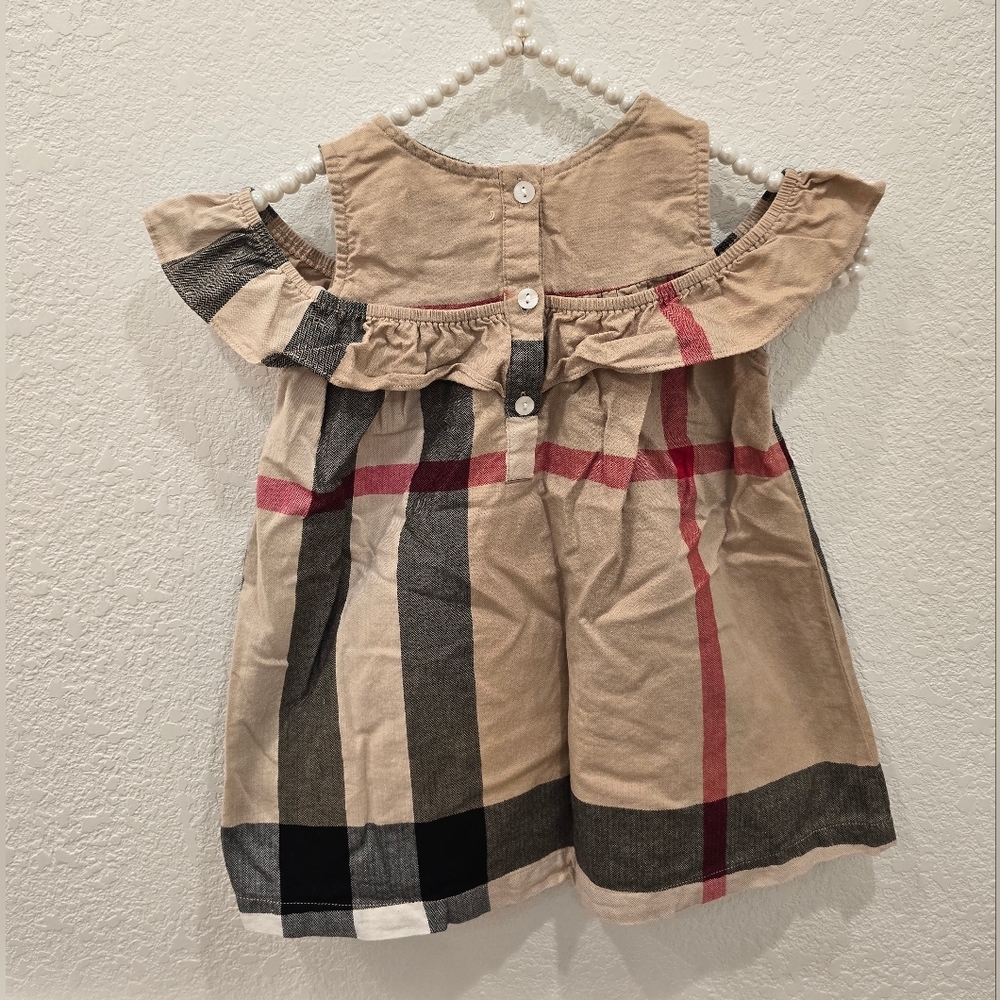 Baby Girl's Check Dress Size 3M - Picture 2 of 5